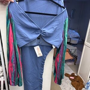 SHEIN Vibrant Blue Dress with Colorful Details